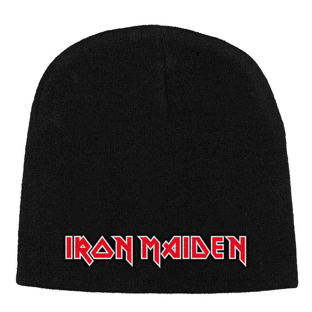 Iron Maiden - Logo Beanie Muts - Zwart